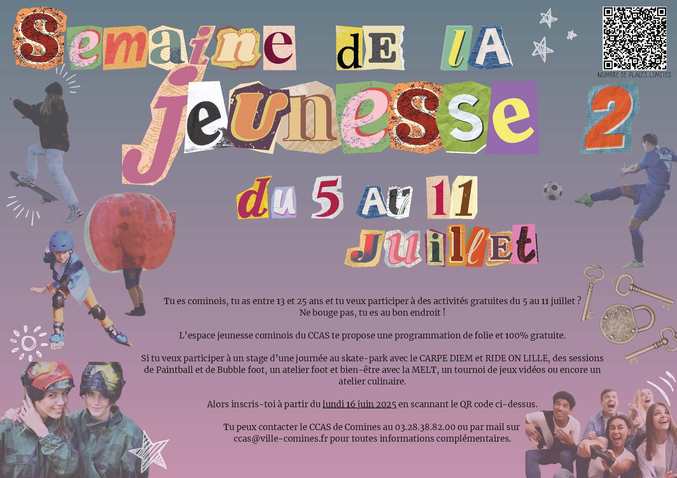 La Semaine de la Jeunesse est de retour du 5 au 11 juillet !